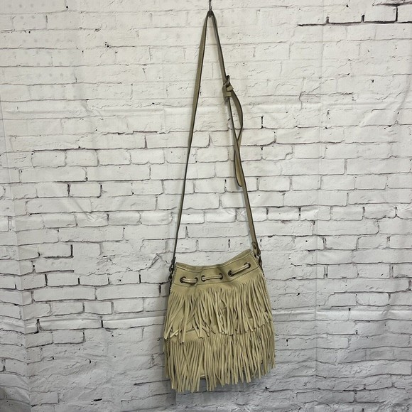 Patricia Nash Crossbody Purse Tan Suede Leather Fringe Bag - Picture 14 of 16